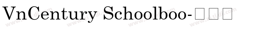 VnCentury Schoolboo字体转换